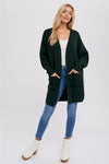 Open Front Batwing Sleeve Cardigan