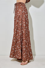 Printed Floral Maxi Skirt