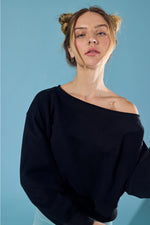 Alina Off Shoulder Cropped Sweatshirt