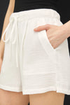 Classic Cut Cotton Gauze Shorts