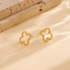18K Stainless Steel Tarnish Free Waterproof Clover