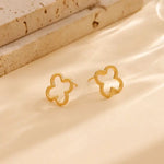 18K Stainless Steel Tarnish Free Waterproof Clover