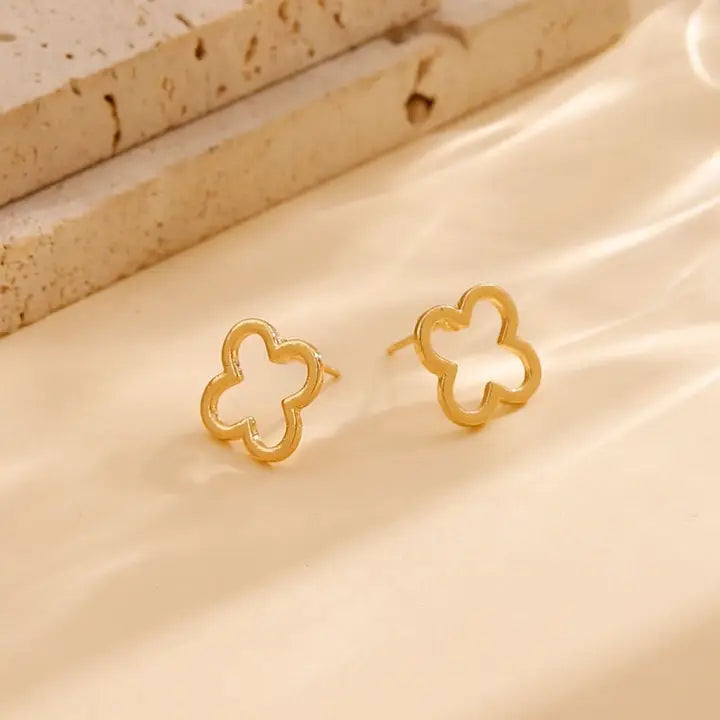 18K Stainless Steel Tarnish Free Waterproof Clover