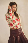 Luxe Soft Floral Button Down Cardigan