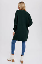 Open Front Batwing Sleeve Cardigan