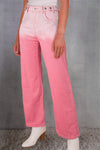 Rhinestone Gradient Straight Jeans