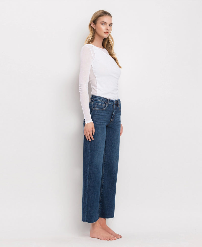 Lovervet by VERVET Tummy Control Mid Rise Wide Leg Jeans