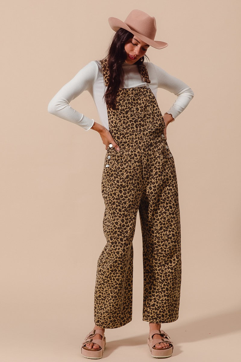 Take Me To The Savanna Barrel Overalls