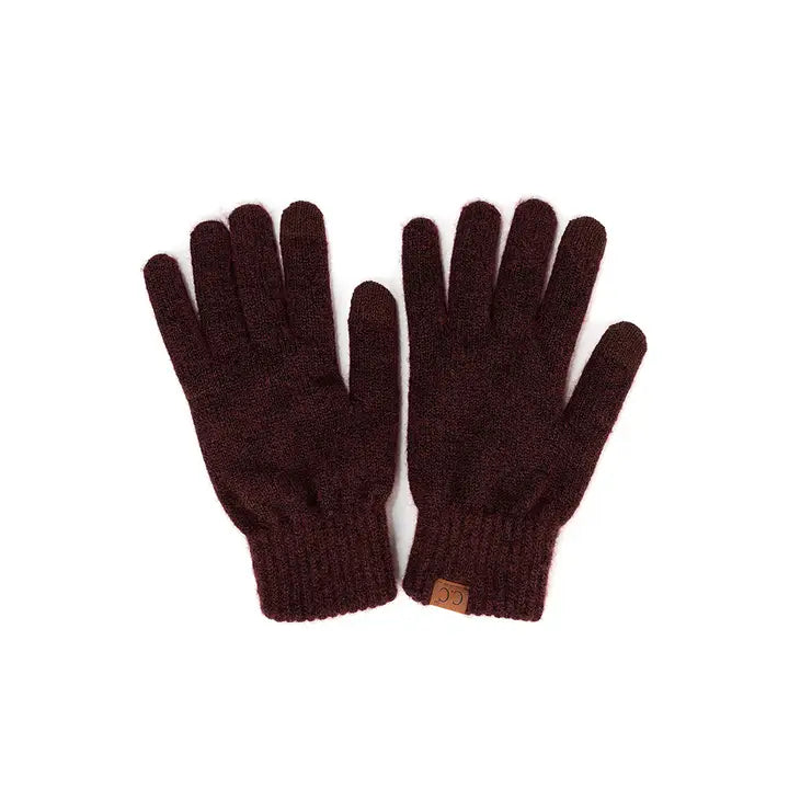 C.C Heather Knit Plain Gloves