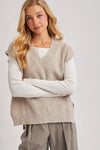 Oversized Knit Vest