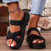 Crisscross Open Toe Platform Sandals