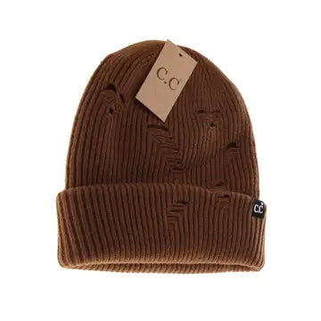 Unisex Distressed C.C. Beanie