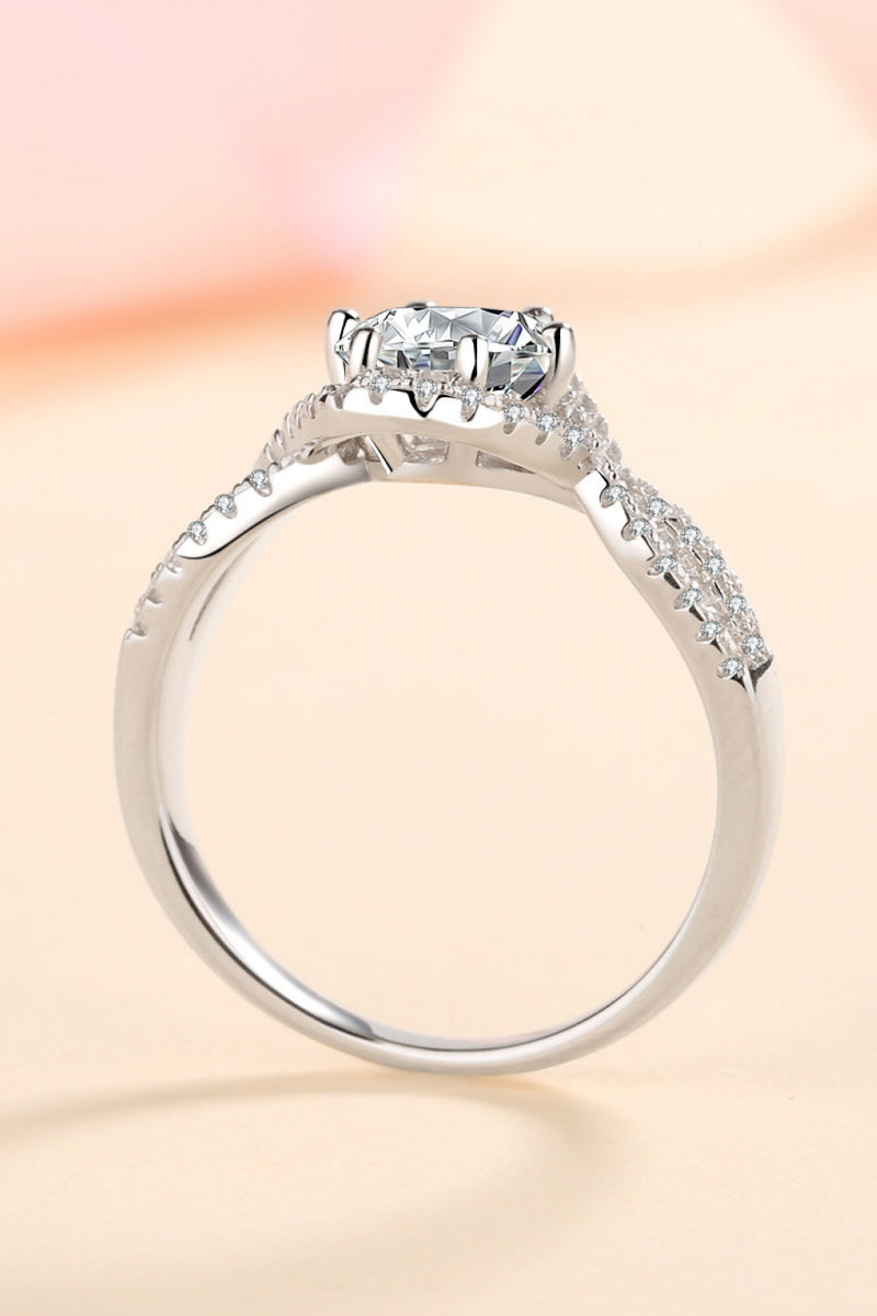 Moissanite Heart Rings ALLOW 5-12 BUSINESS DAYS FOR SHIPPING