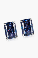 2 Carat Rectangle Moissanite 4-Prong Stud Earrings(ALLOW 5-15 BUSINESS DAYS FOR PROCESSING AND SHIPPING)