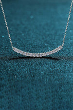 Sterling Silver Curved Bar Necklace ALLOW 5-12 BUSINESS DAYS FOR SHIPPING