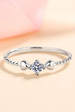 Moissanite Heart 925 Sterling Silver Ring(PLEASE ALLOW 7-15 DAYS FOR ORDERING AND PROCESSING)