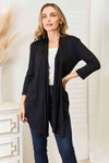 Full Size Open Front Cardigan