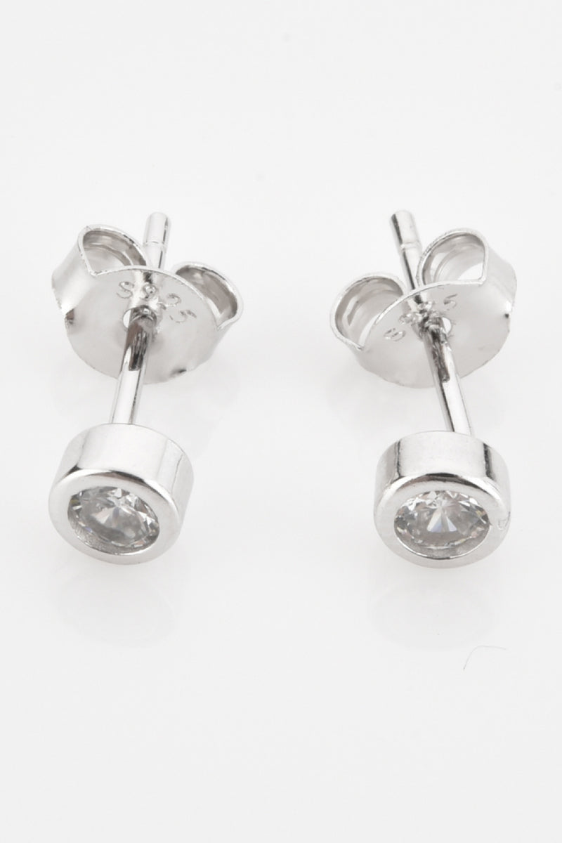 Minimalist Zircon 925 Sterling Silver Earrings(PLEASE ALLOW 5-14 DAYS FOR PROCESSING AND SHIPPING)