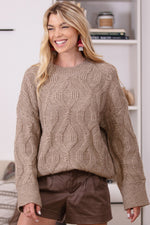 Cable Knitted Pullover Sweater