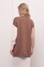 Colorblock Knit Cardigan