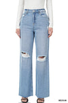 Zenana High-Rise Wide Leg Jeans