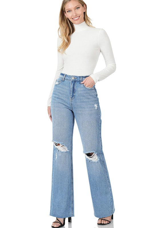 Zenana High-Rise Wide Leg Jeans