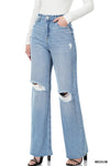 Zenana High-Rise Wide Leg Jeans