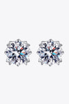 925 Sterling Silver 4 Carat Moissanite Stud Earrings ALLOW 5-12 BUSINESS DAYS FOR SHIPPING