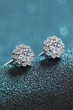 Moissanite Floral-Shaped Stud Earrings ALLOW 5-12 BUSINESS DAYS FOR SHIPPING