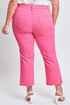 Full Size Mid-Rise Hyperstretch Cropped Straight Pants