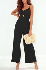 Smocked Spaghetti Strap Wide Leg Jumpsuit(PLEASE ALLOW 5-14 DAYS FOR PROCESSING AND SHIPPING)