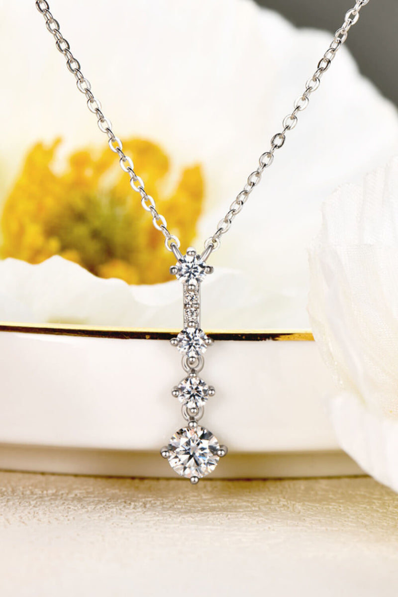 Keep You There Multi-Moissanite Pendant Necklace(PLEASE ALLOW 5-14 DAYS FOR PROCESSING AND SHIPPING)