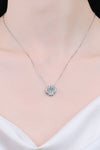 Geometric Moissanite Pendant Chain Necklace(ALLOW 5-12 BUSINESS DAYS TO PROCESS AND SHIP)