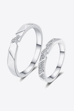 Moissanite Minimalist Rhodium-Plated Ring(PLEASE ALLOW 7-15 DAYS FOR ORDERING AND PROCESSING)