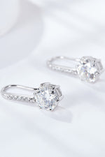 6-Prong Moissanite Drop Earrings(PLEASE ALLOW 5-14 DAYS FOR PROCESSING AND SHIPPING)
