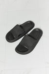 Arms Around Me Open Toe Slide in Black