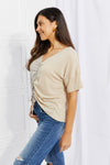 Better Together Cinched Color Block Top