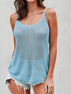 Waffle-knit Round Neck Cami (PLEASE ALLOW 7-15 DAYS FOR SHIPPING AND PROCESSING)