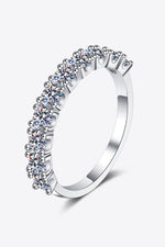 1 Carat Moissanite Half-Eternity Ring(PLEASE ALLOW 7-15 DAYS FOR ORDERING AND PROCESSING)