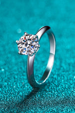 1.5 Carat Moissanite Adjustable Ring ALLOW 5-12 BUSINESS DAYS FOR SHIPPING