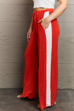 Keep It Casual Full Size Color Block Stripe Long Pants