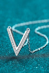 Sterling Silver V Letter Pendant Necklace ALLOW 5-12 BUSINESS DAYS FOR SHIPPING