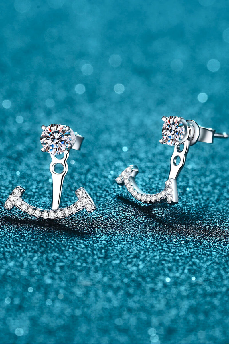 Two Ways To Wear Moissanite Earrings ALLOW 5-12 BUSINESS DAYS FOR SHIPPING