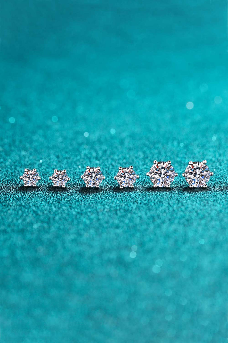 Endless Cheer Moissanite Stud Earrings ALLOW 5-12 BUSINESS DAYS FOR SHIPPING