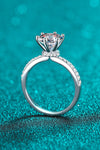 925 Sterling Silver 2 Carat Moissanite Ring ALLOW 5-12 BUSINESS DAYS FOR SHIPPING