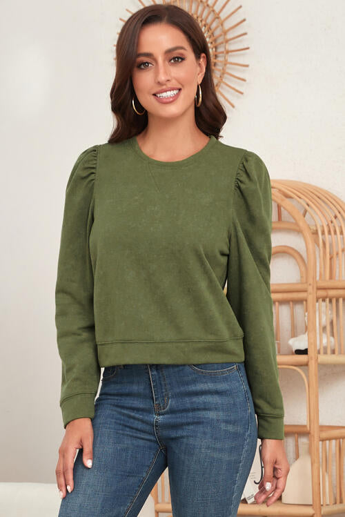 Round Neck Long Sleeve Sweater