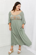 Lovely Day Full Size Midi Dress