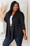 Full Size Open Front Cardigan