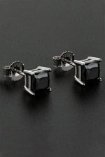 925 Sterling Silver Square Moissanite Stud Earrings(PLEASE ALLOW 5-14 DAYS FOR PROCESSING AND SHIPPING)