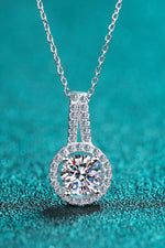 Build You Up Moissanite Round Pendant Chain Necklace ALLOW 5-12 BUSINESS DAYS FOR SHIPPING